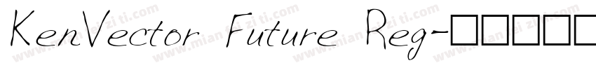 KenVector Future Reg字体转换